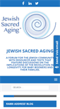 Mobile Screenshot of jewishsacredaging.com