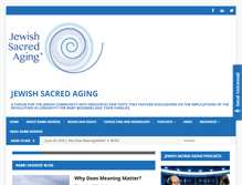 Tablet Screenshot of jewishsacredaging.com